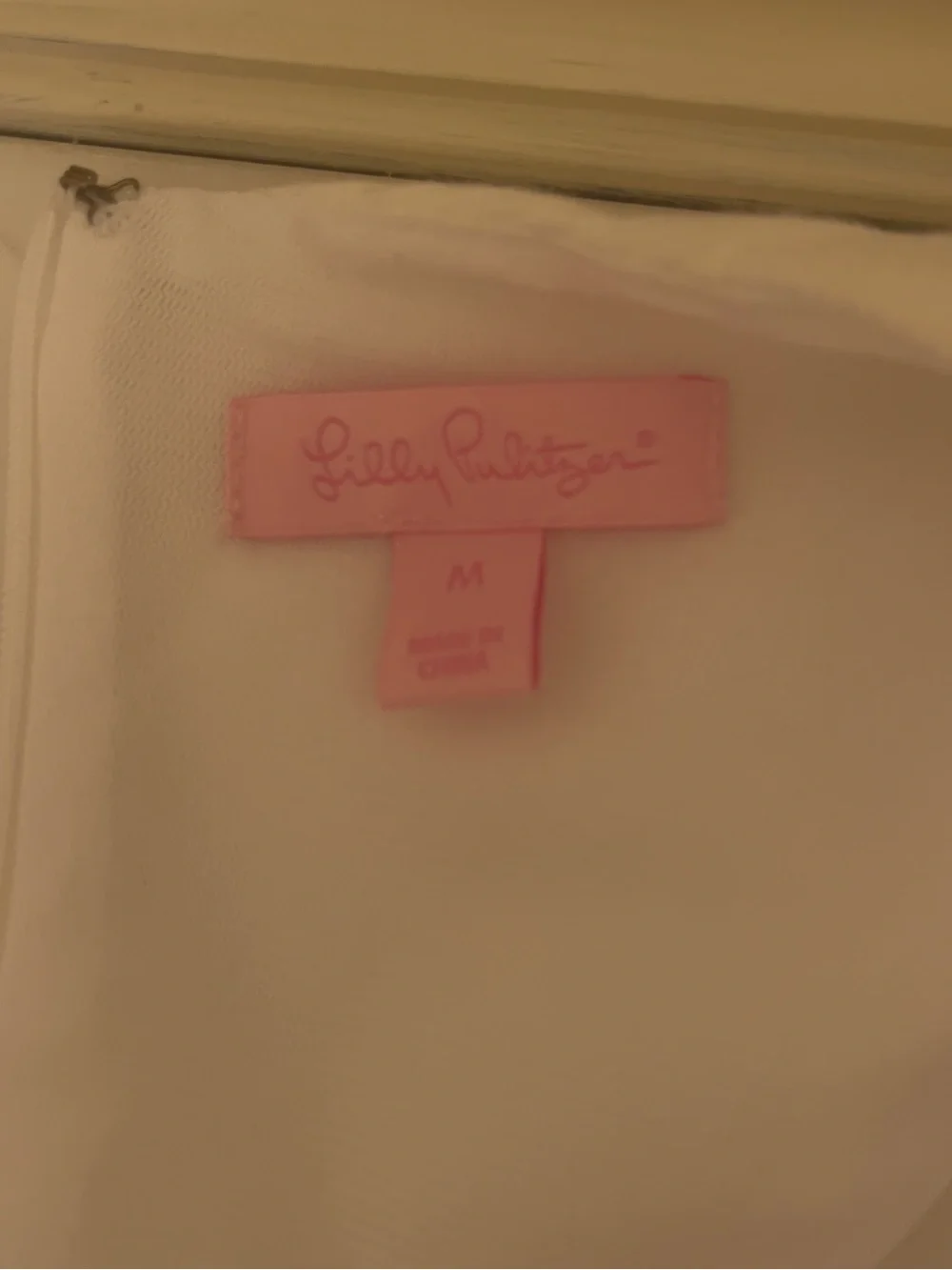 Lilly Pulitzer White V-Neck Long Sleeve Shift Dress